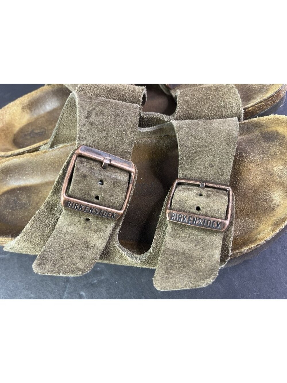 Birkenstock Arizona Suede Leather Footbed Sandals EU 38 US 7.5 Brown
